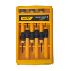 مجموعه 6 عددی پیچ گوشتی ساعتی دلی مدل DL3206A