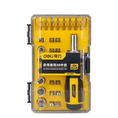 آچار بکس و سری پیچ گوشتی دلی مدل DL1130 مجموعه 30 عددی