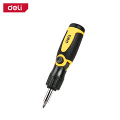 پیچ گوشتی جغجغه ای دلی مدل DL260113 مجموعه 13 عددی