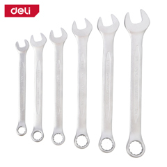 آچار تخت و رینگی دلی مدل DL130106T مجموعه 6 عددی